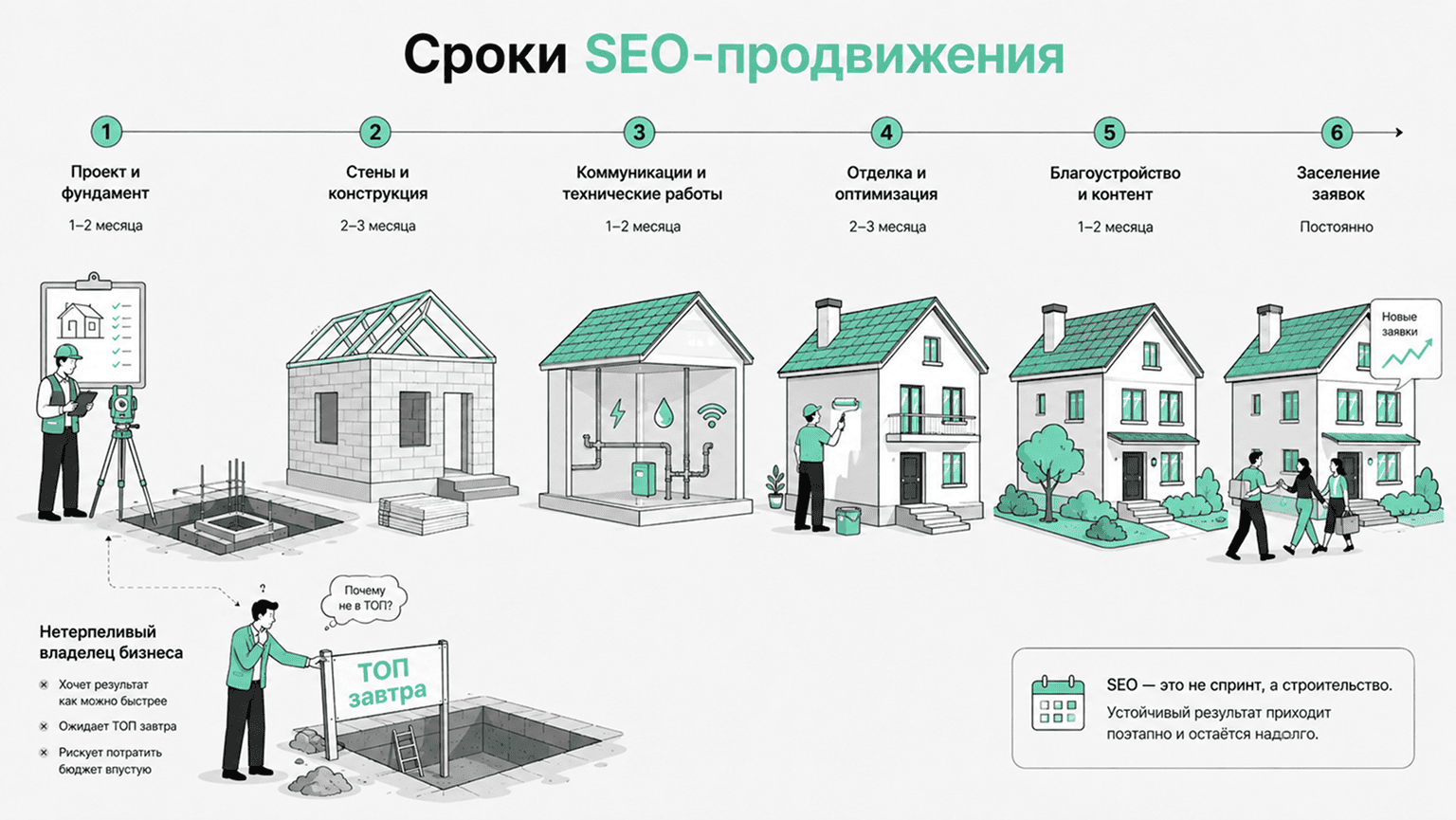 Сроки SEO-продвижения